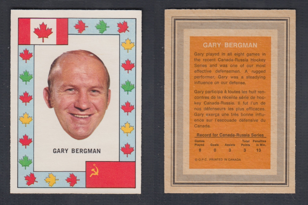 1972-73 O-PEE-CHEE TEAM CANADA G. BERGMAN photo