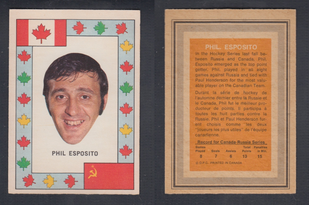 1972-73 O-PEE-CHEE TEAM CANADA P. ESPOSITO photo