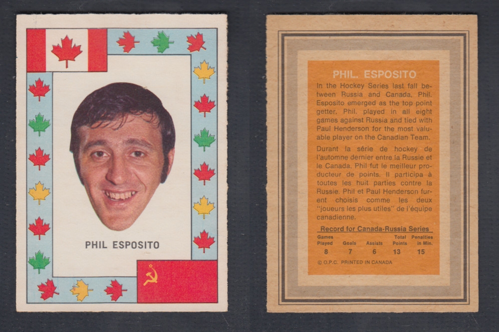 1972-73 O-PEE-CHEE TEAM CANADA P. ESPOSITO photo