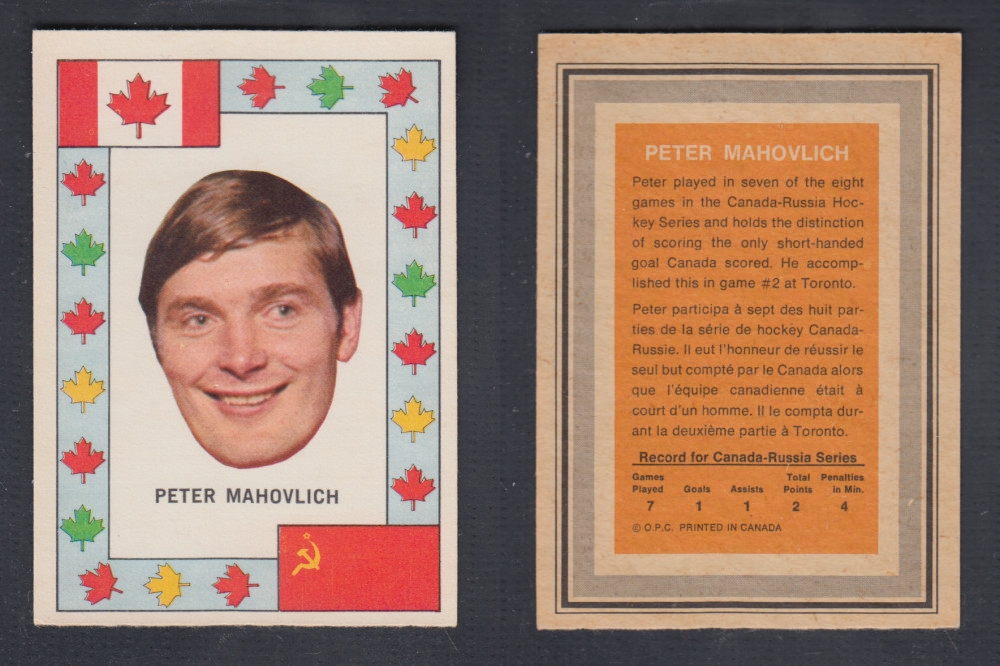 1972-73 O-PEE-CHEE TEAM CANADA P. MAHOVLICH photo