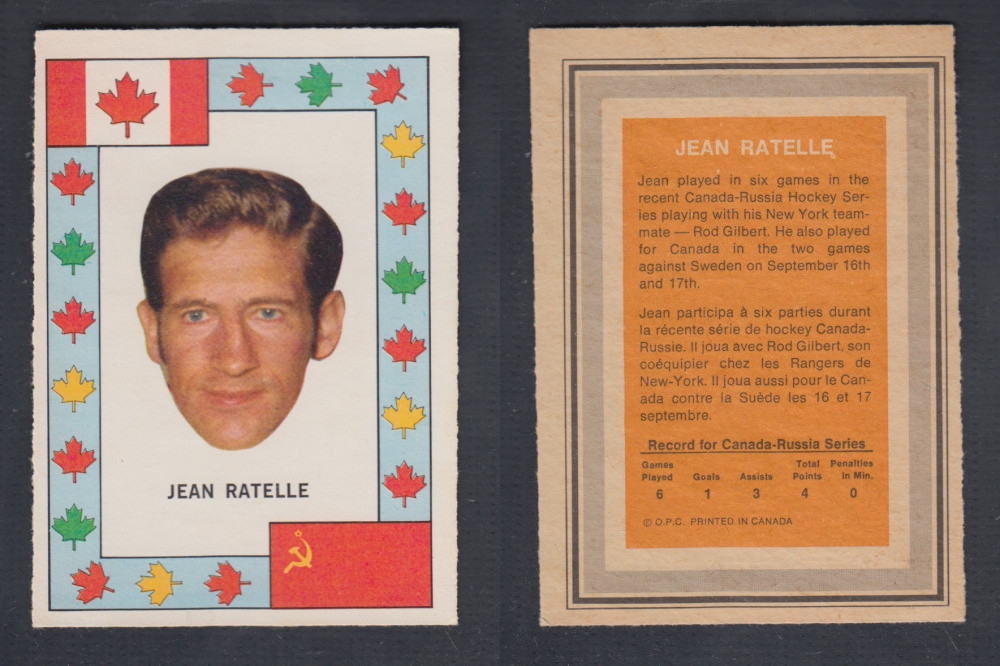 1972-73 O-PEE-CHEE TEAM CANADA J. RATELLE photo