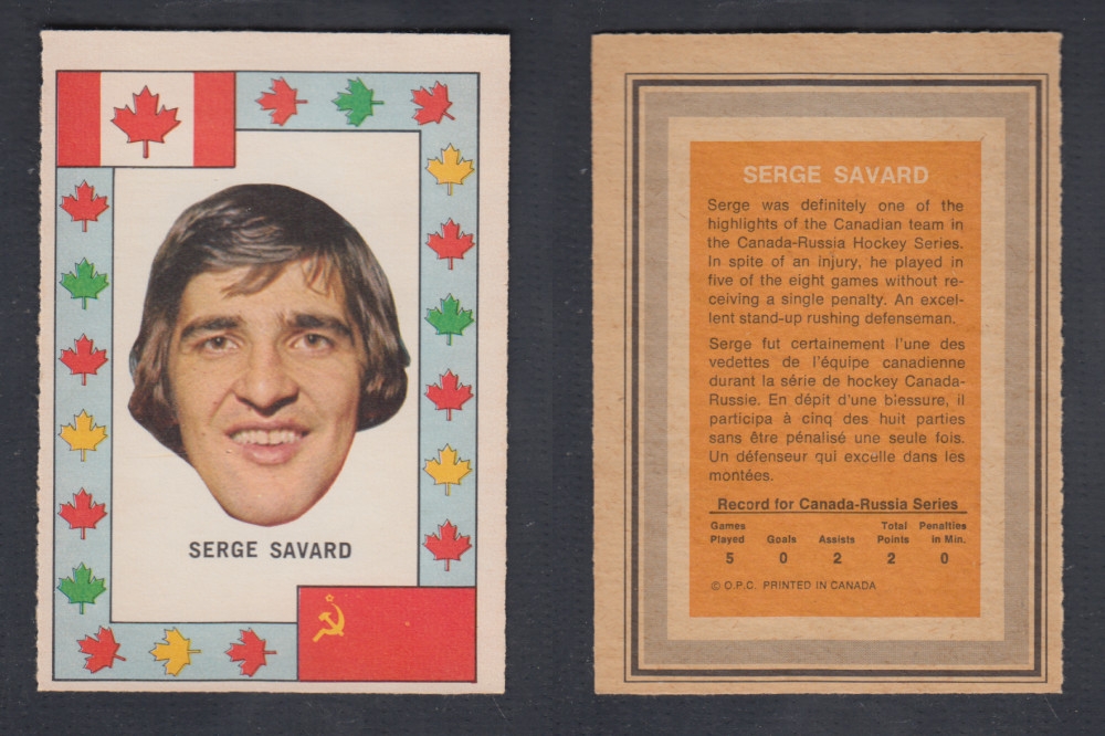 1972-73 O-PEE-CHEE TEAM CANADA S. SAVARD photo