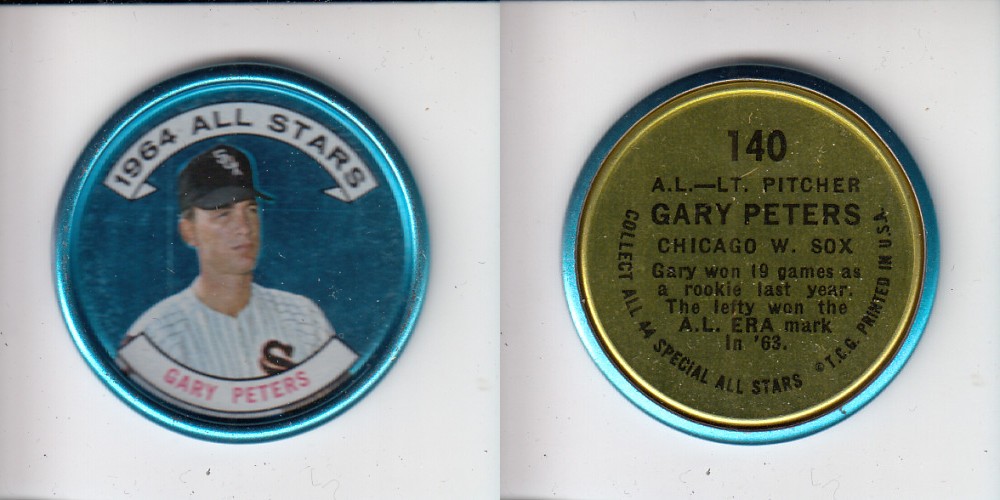 1964 TOPPS BASEBALL COIN #140 G. PETERS photo