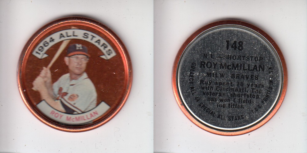 1964 TOPPS BASEBALL COIN #148 R. McMILLAN photo