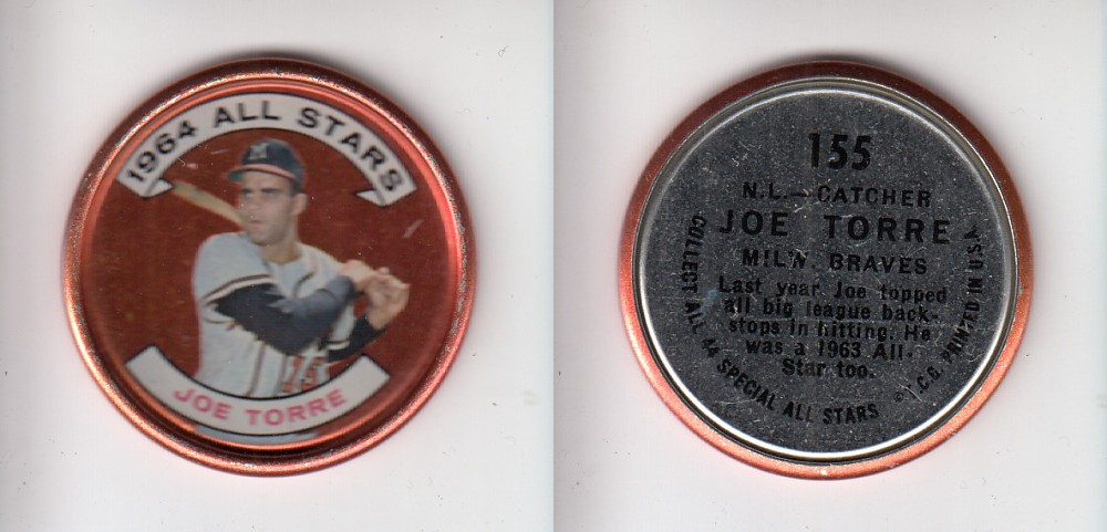 1964 TOPPS BASEBALL COIN #155 J.TORRE photo