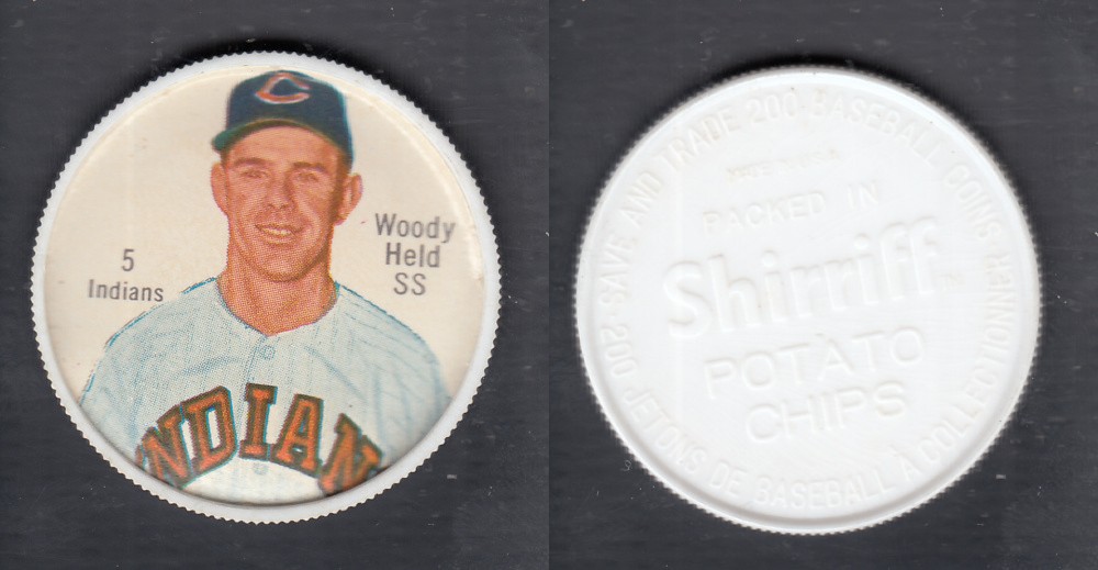 1962 SHIRRIFF BASEBALL COIN #5 W. HELD photo