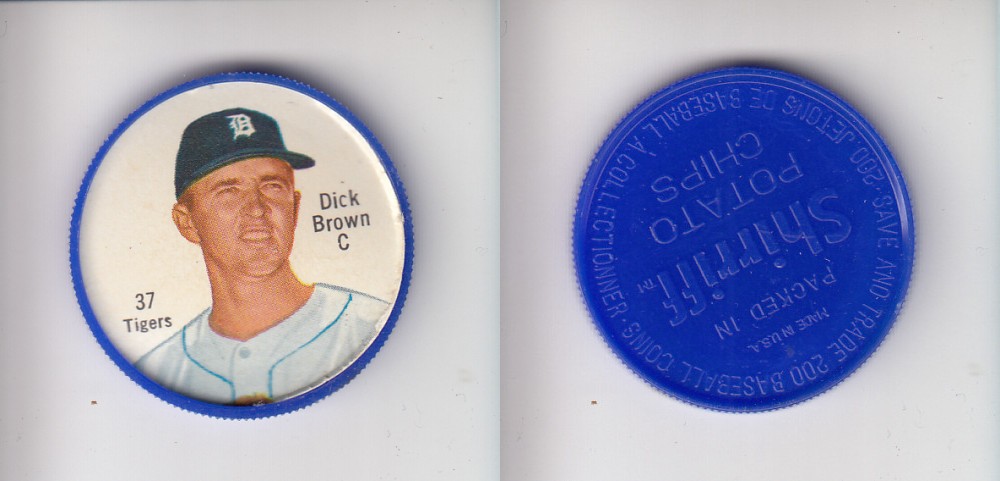 1962 SHIRRIFF BASEBALL COIN #37 D. BROWN photo