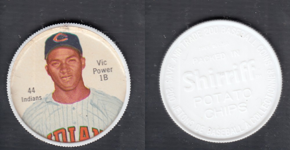 1962 SHIRRIFF BASEBALL COIN #44 V. POWER photo