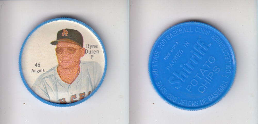 1962 SHIRRIFF BASEBALL COIN #46 R. DUREN photo