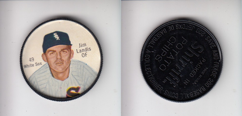 1962 SHIRRIFF BASEBALL COIN #49 J. LANDIS photo