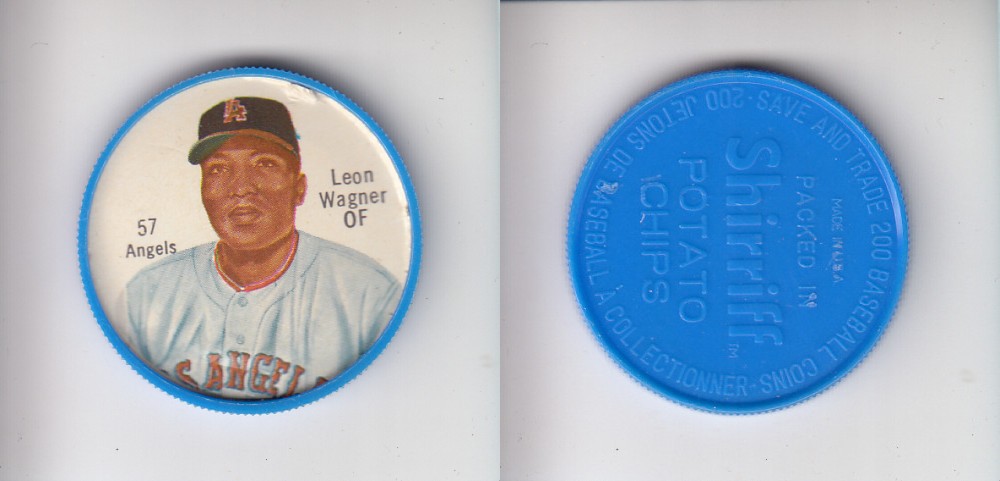 1962 SHIRRIFF BASEBALL COIN #57 L. WAGNER photo