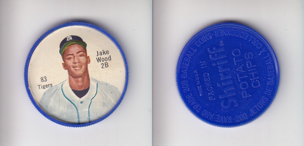 1962 SHIRRIFF BASEBALL COIN #83 J. WOOD photo