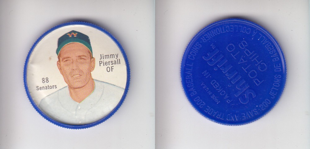 1962 SHIRRIFF BASEBALL COIN #88 J. PIERSALL photo