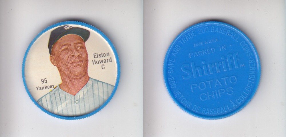 1962 SHIRRIFF BASEBALL COIN #95 E. HOWARD photo