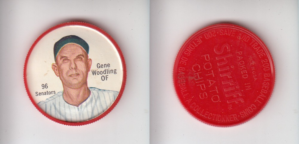 1962 SHIRRIFF BASEBALL COIN #96 G. WOODLING photo