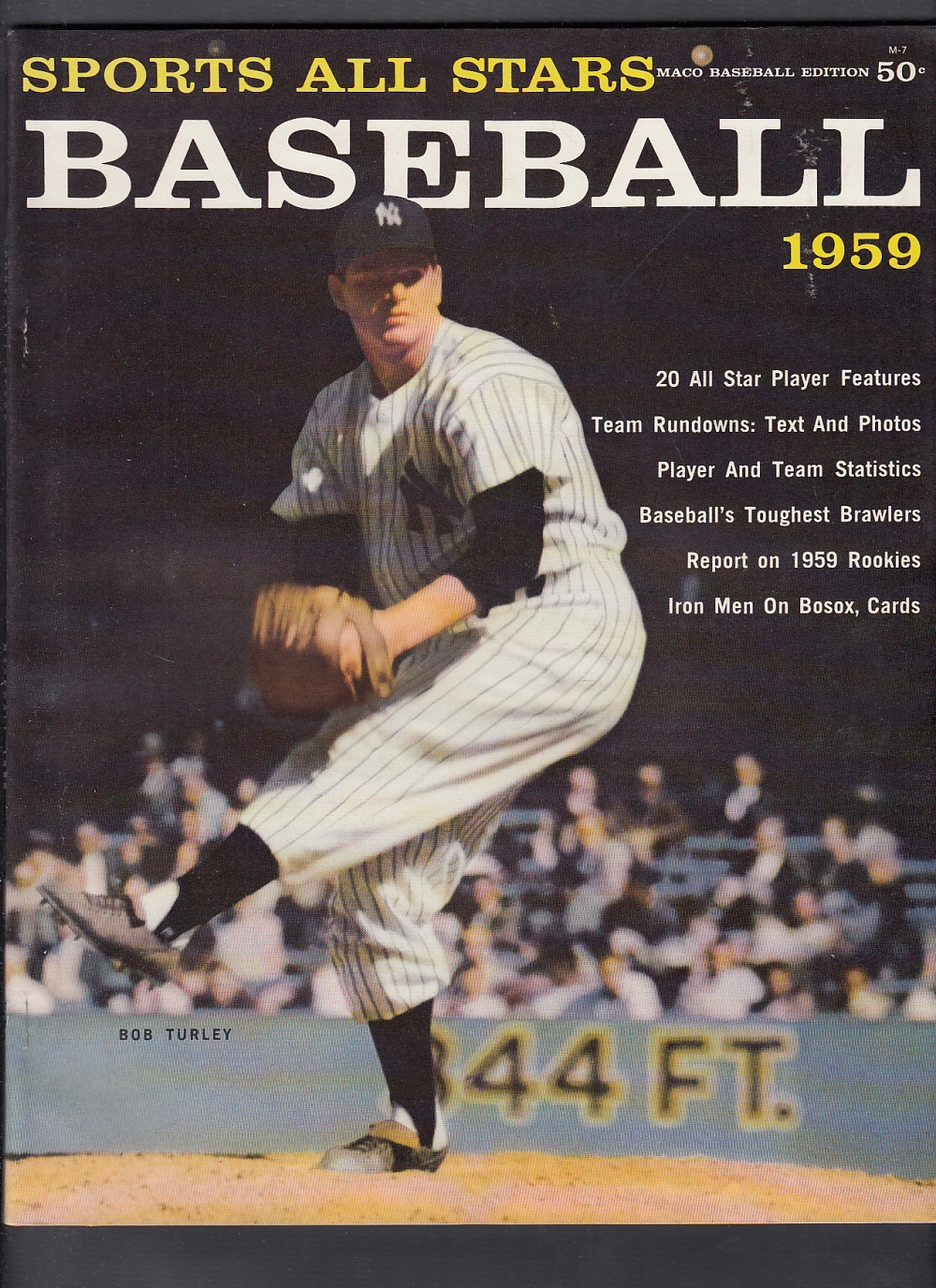1959 BASEBALL ALL STARS FULL MAGAZINE M. MANTLE ON COVER photo