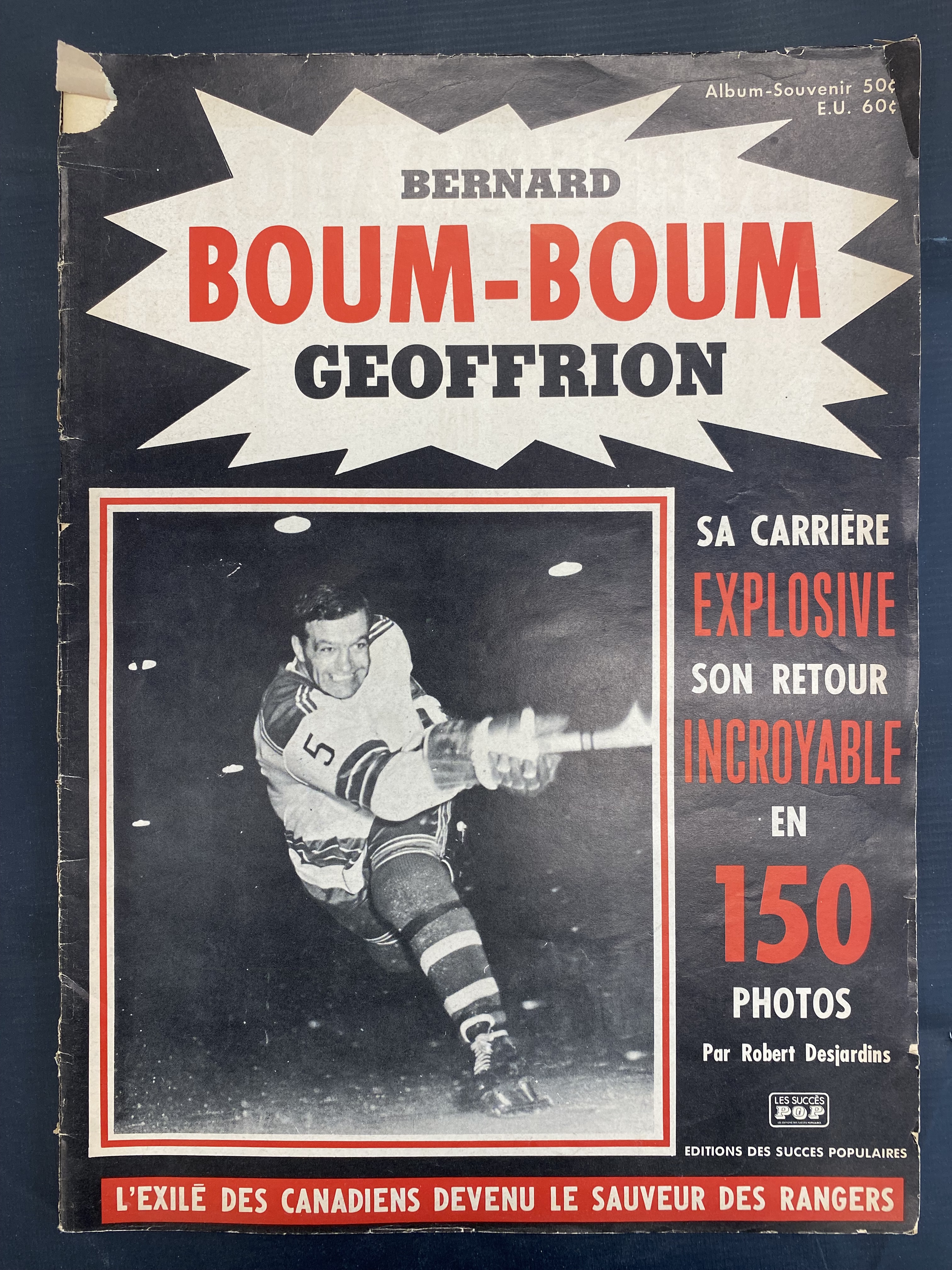 1964 BOUM BOUM GEOFFRION PHOTO SOUVENIR ALBUM photo