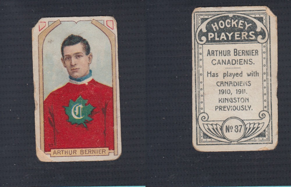 1911-12 C55 IMPERIAL TOBACCO #37  A. BERNIER photo