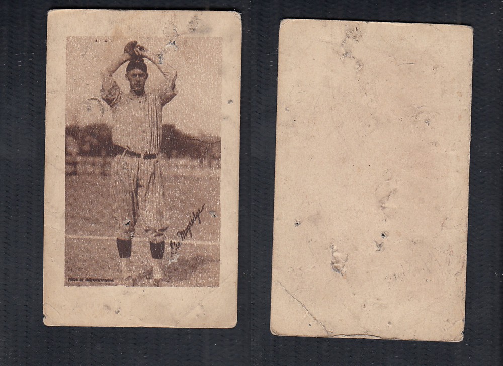 1923 V100 WILLARD'S CHOCOLATE BASEBALL CARD G. MOGRIDGE photo