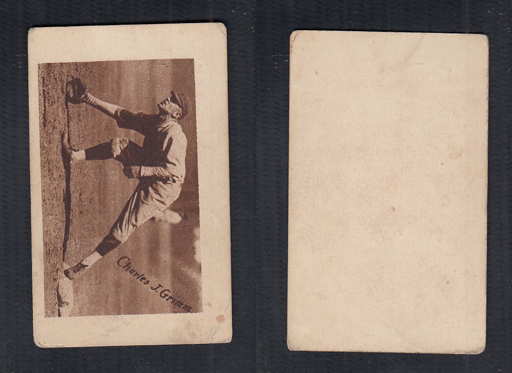 1923 V100 WILLARD'S CHOCOLATE BASEBALL CARD C.J. GRIMM photo