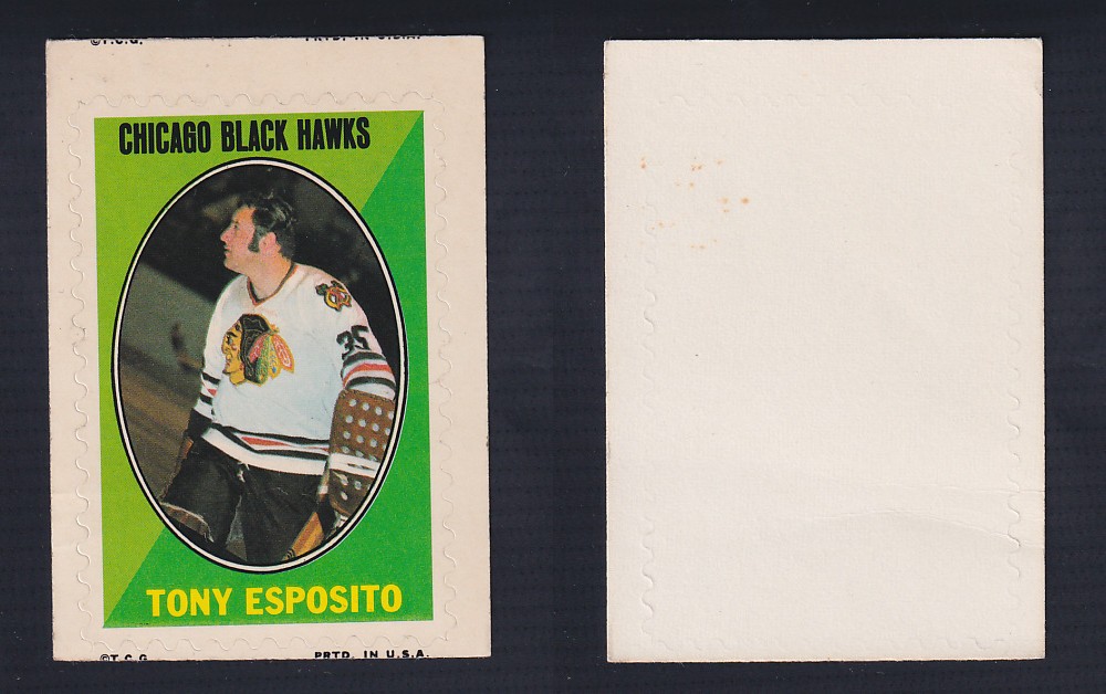 1970-71 O-PEE-CHEE STICKER STAMP T. ESPOSITO photo