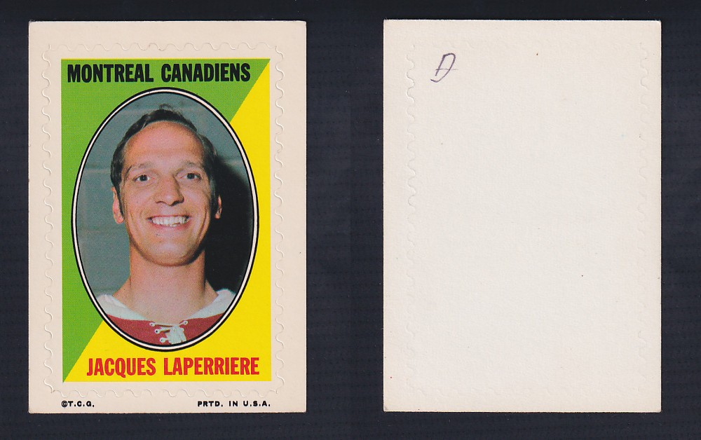 1970-71 O-PEE-CHEE STICKER STAMP J. LAPERRIERE photo