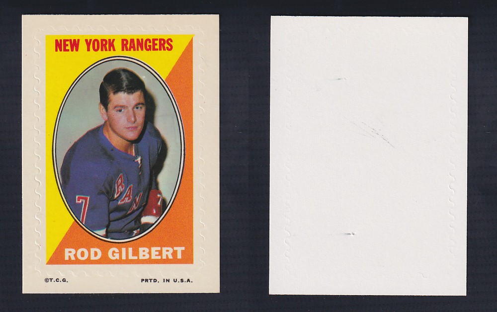 1970-71 O-PEE-CHEE STICKER STAMP R. GILBERT photo