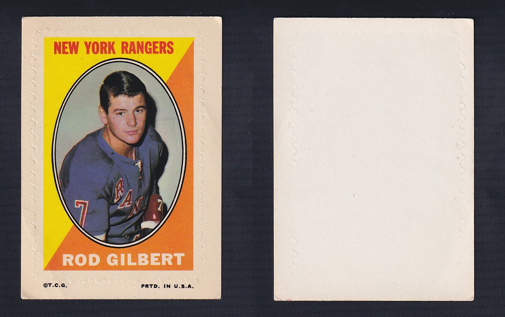 1970-71 O-PEE-CHEE STICKER STAMP R. GILBERT photo