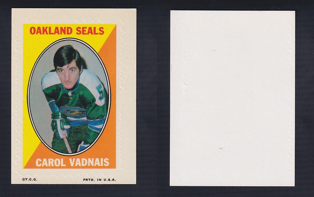 1970-71 O-PEE-CHEE STICKER STAMP C. VADNAIS photo