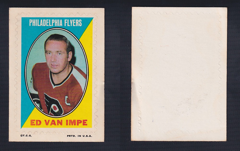 1970-71 O-PEE-CHEE STICKER STAMP E. VAN IMPE photo