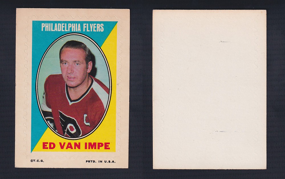 1970-71 O-PEE-CHEE STICKER STAMP E. VAN IMPE photo