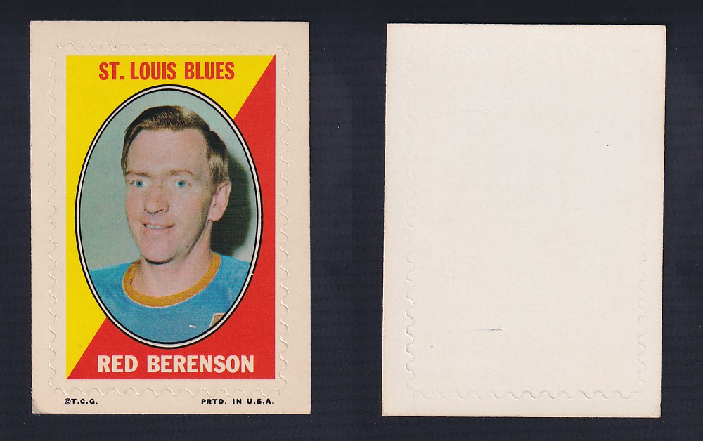 1970-71 O-PEE-CHEE STICKER STAMP R. BENRENSON photo