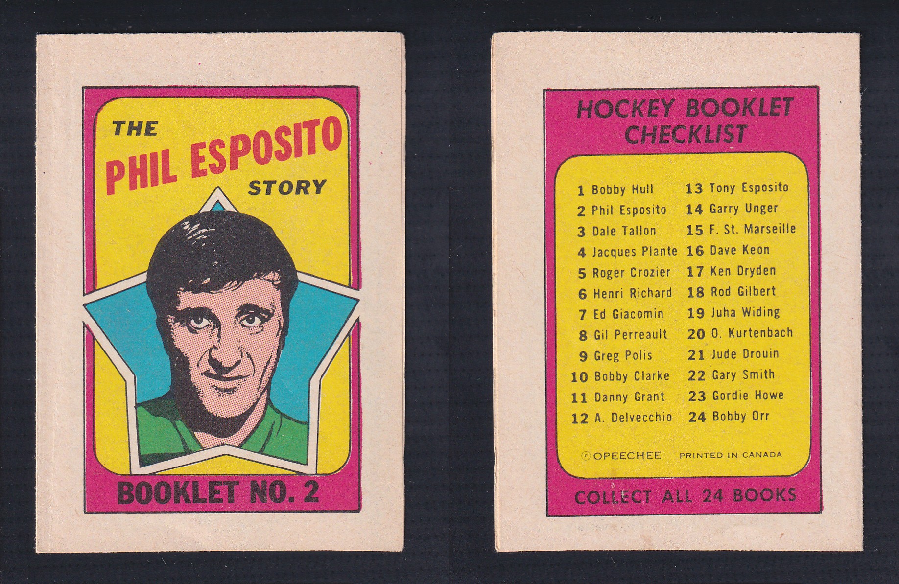 1971-72 O-PEE-CHEE STORY BOOKLET ENGLISH #2 P.ESPOSITO photo