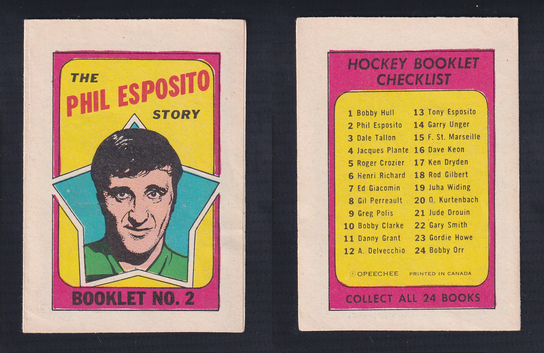 1971-72 O-PEE-CHEE STORY BOOKLET ENGLISH #2 P.ESPOSITO photo