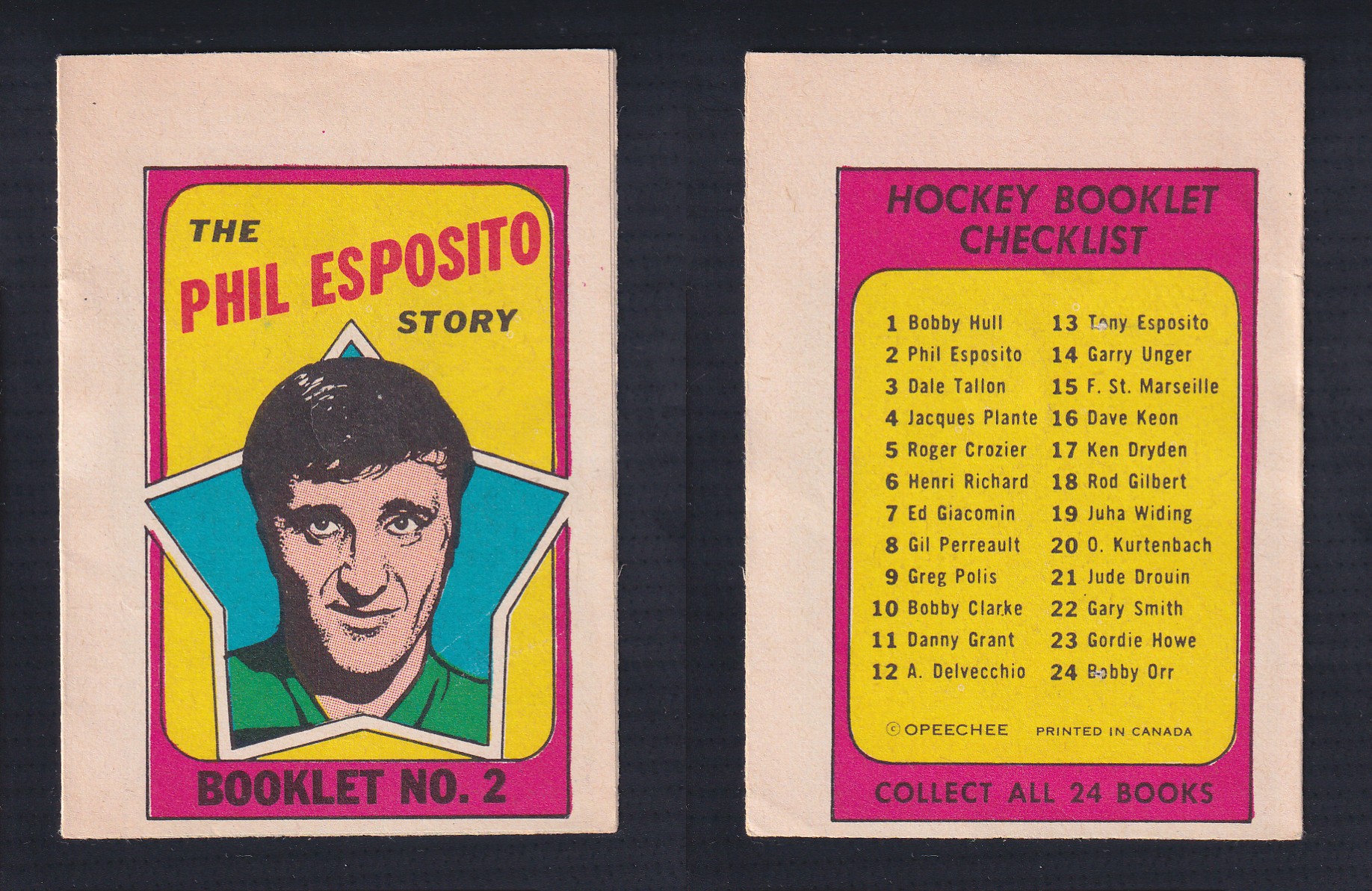 1971-72 O-PEE-CHEE STORY BOOKLET ENGLISH #2 P.ESPOSITO photo