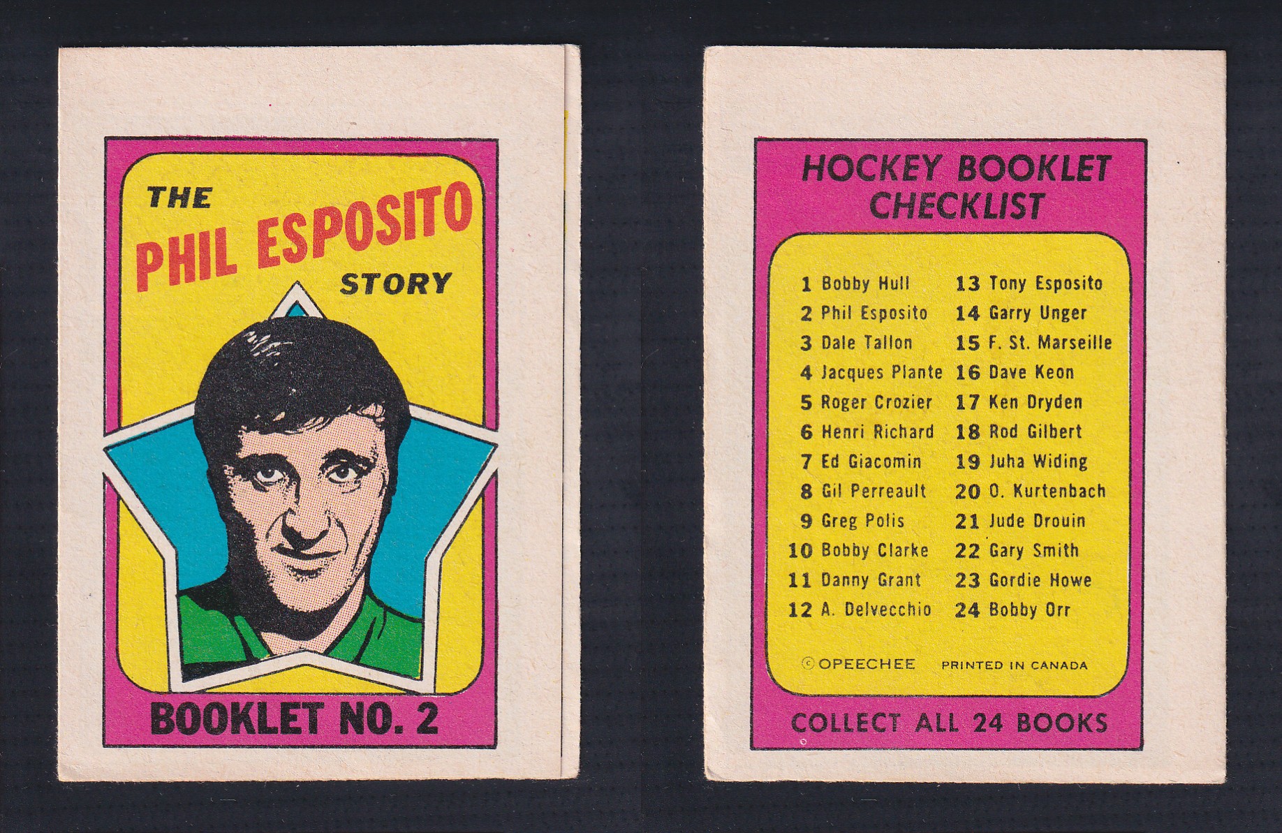 1971-72 O-PEE-CHEE STORY BOOKLET ENGLISH #2 P.ESPOSITO photo