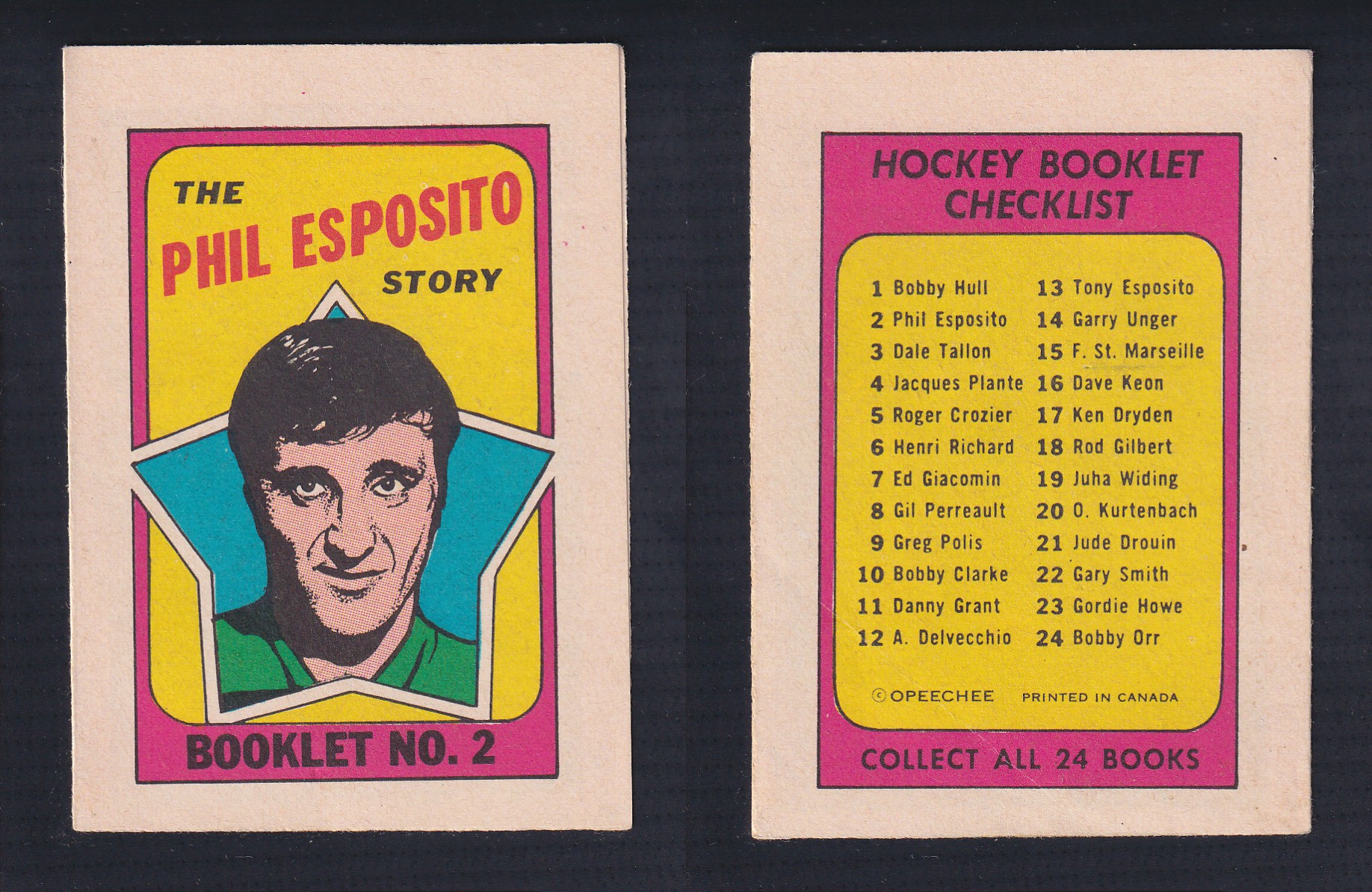 1971-72 O-PEE-CHEE STORY BOOKLET ENGLISH #2 P.ESPOSITO photo