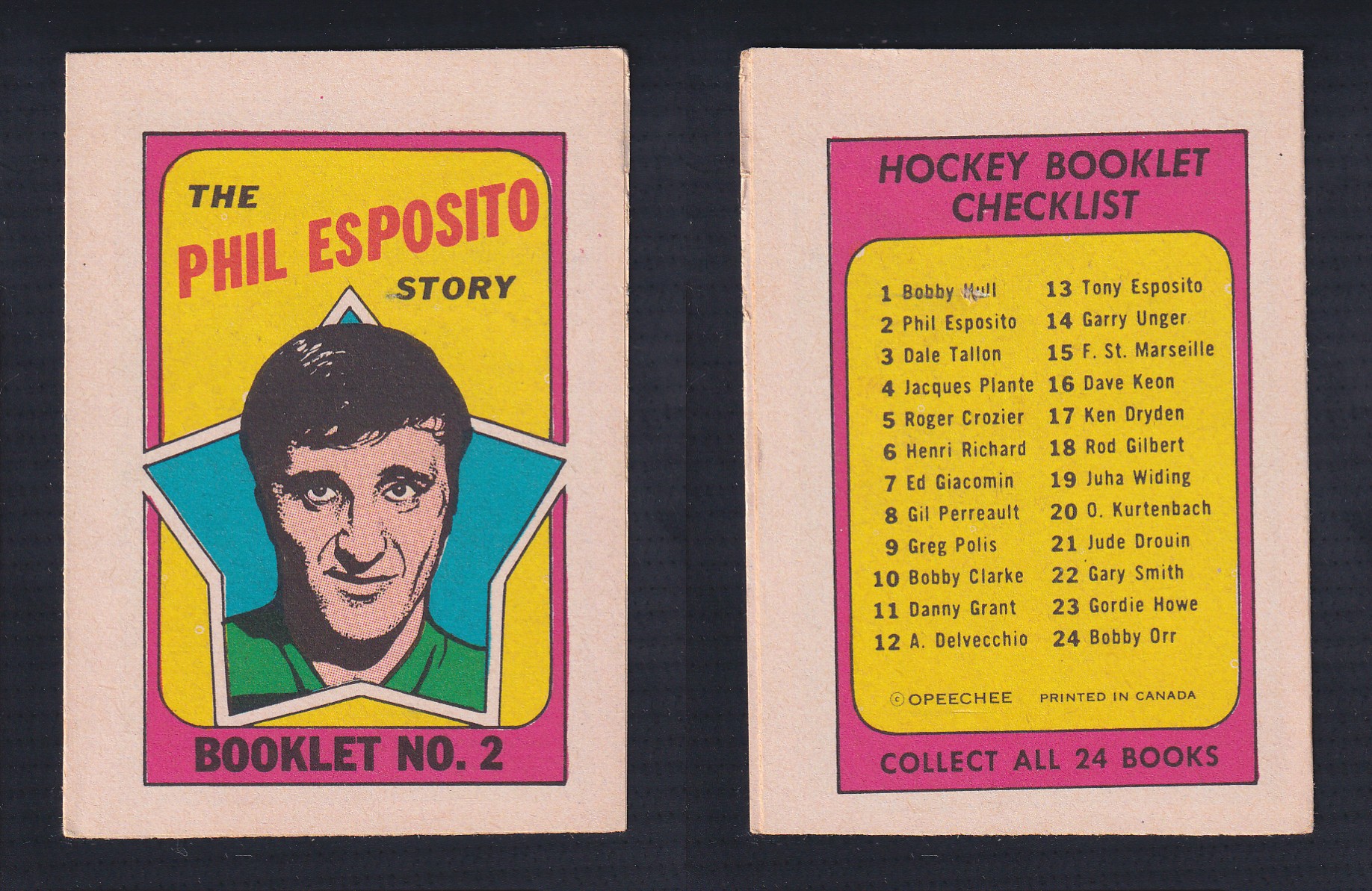 1971-72 O-PEE-CHEE STORY BOOKLET ENGLISH #2 P.ESPOSITO photo