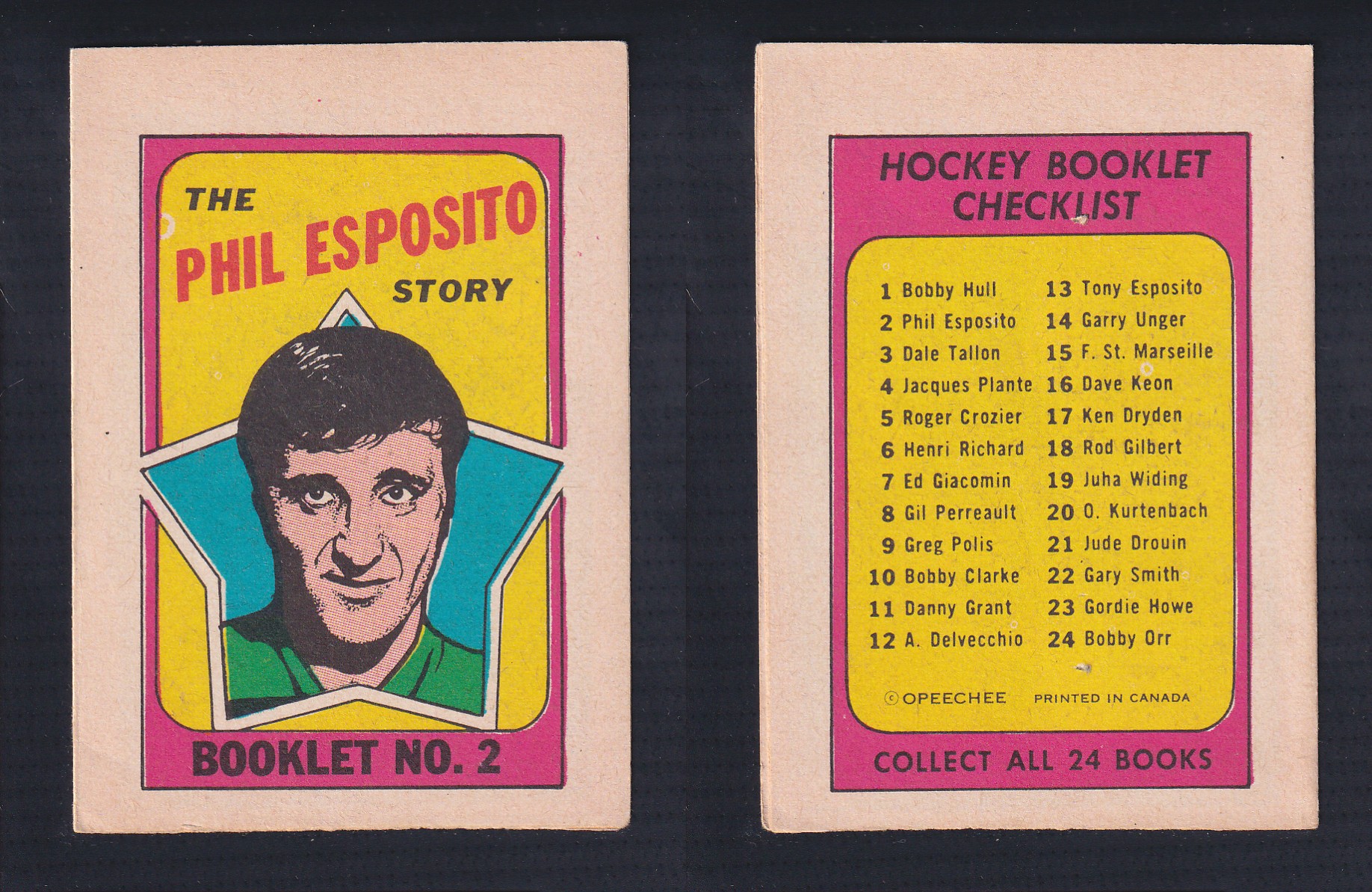 1971-72 O-PEE-CHEE STORY BOOKLET ENGLISH #2 P.ESPOSITO photo