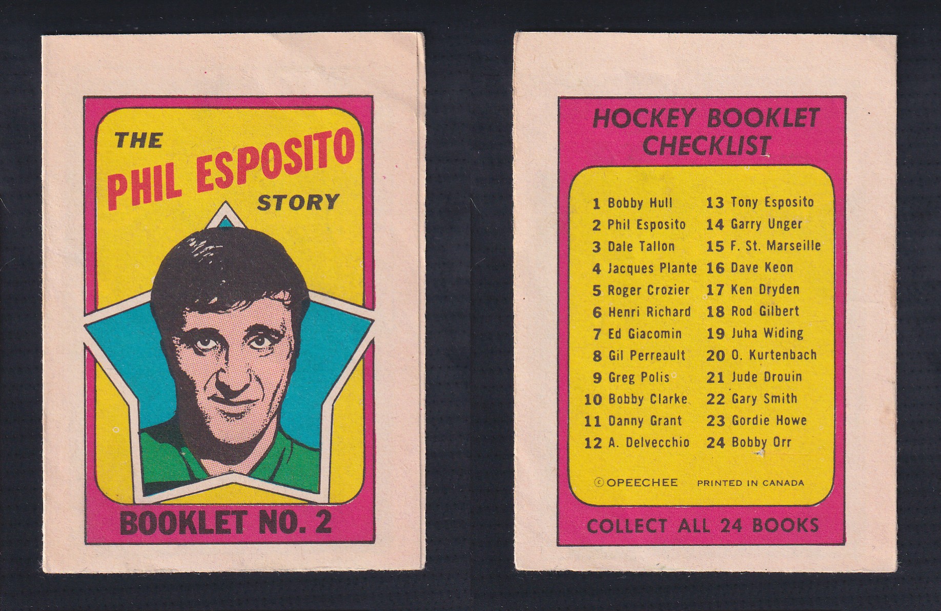 1971-72 O-PEE-CHEE STORY BOOKLET ENGLISH #2 P.ESPOSITO photo