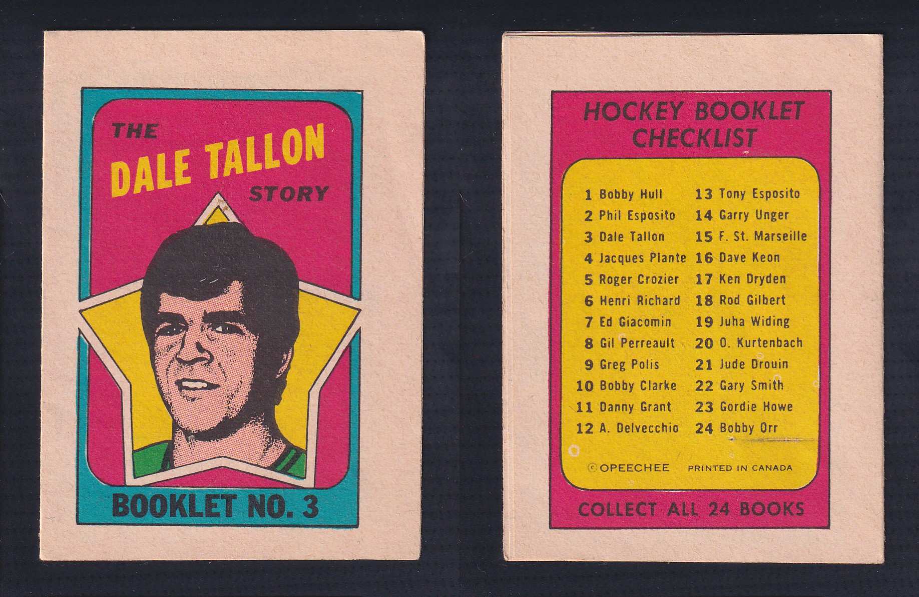 1971-72 O-PEE-CHEE STORY BOOKLET ENGLISH #3 D.TALLON photo