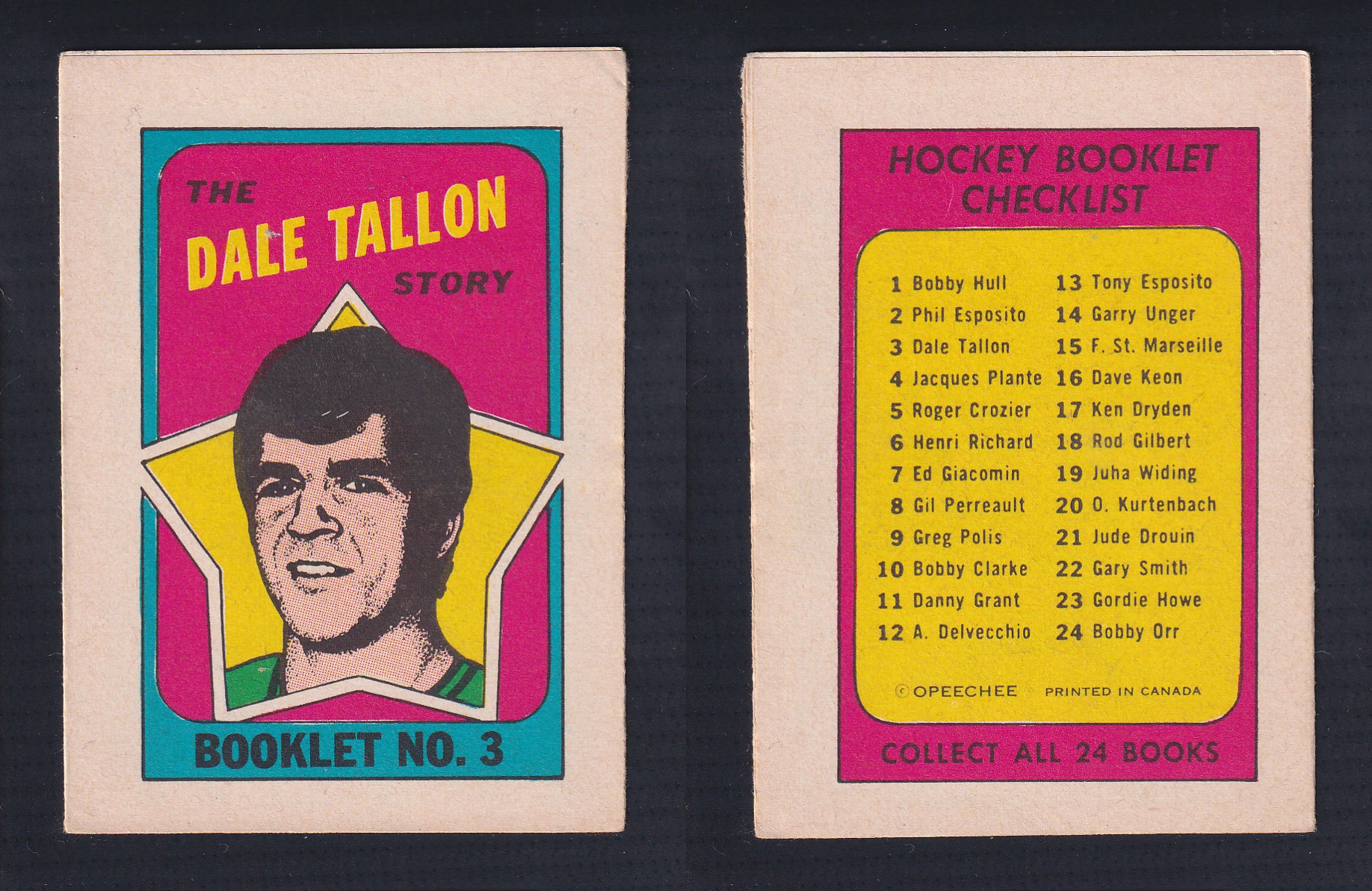 1971-72 O-PEE-CHEE STORY BOOKLET ENGLISH #3 D.TALLON photo