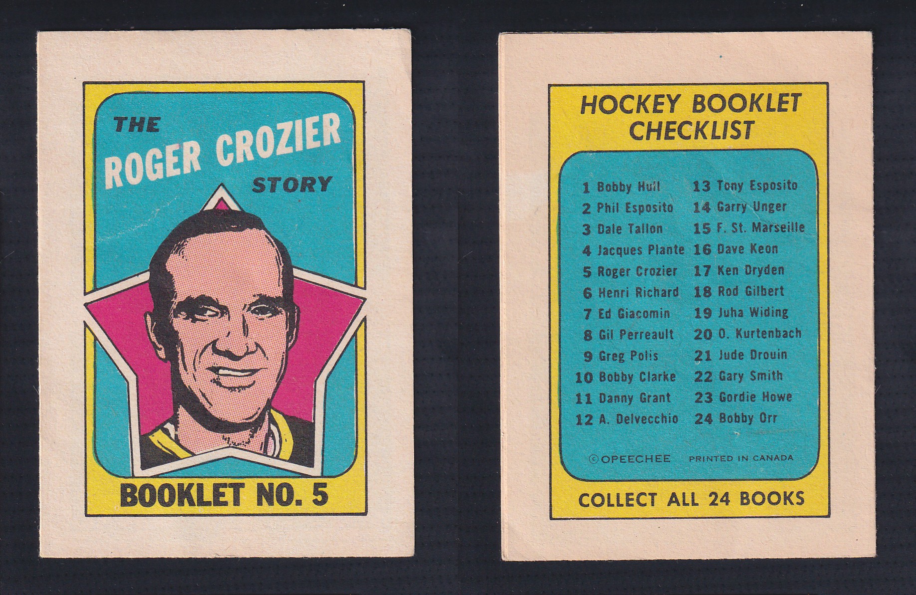 1971-72 O-PEE-CHEE STORY BOOKLET ENGLISH #5 R.CROZIER photo