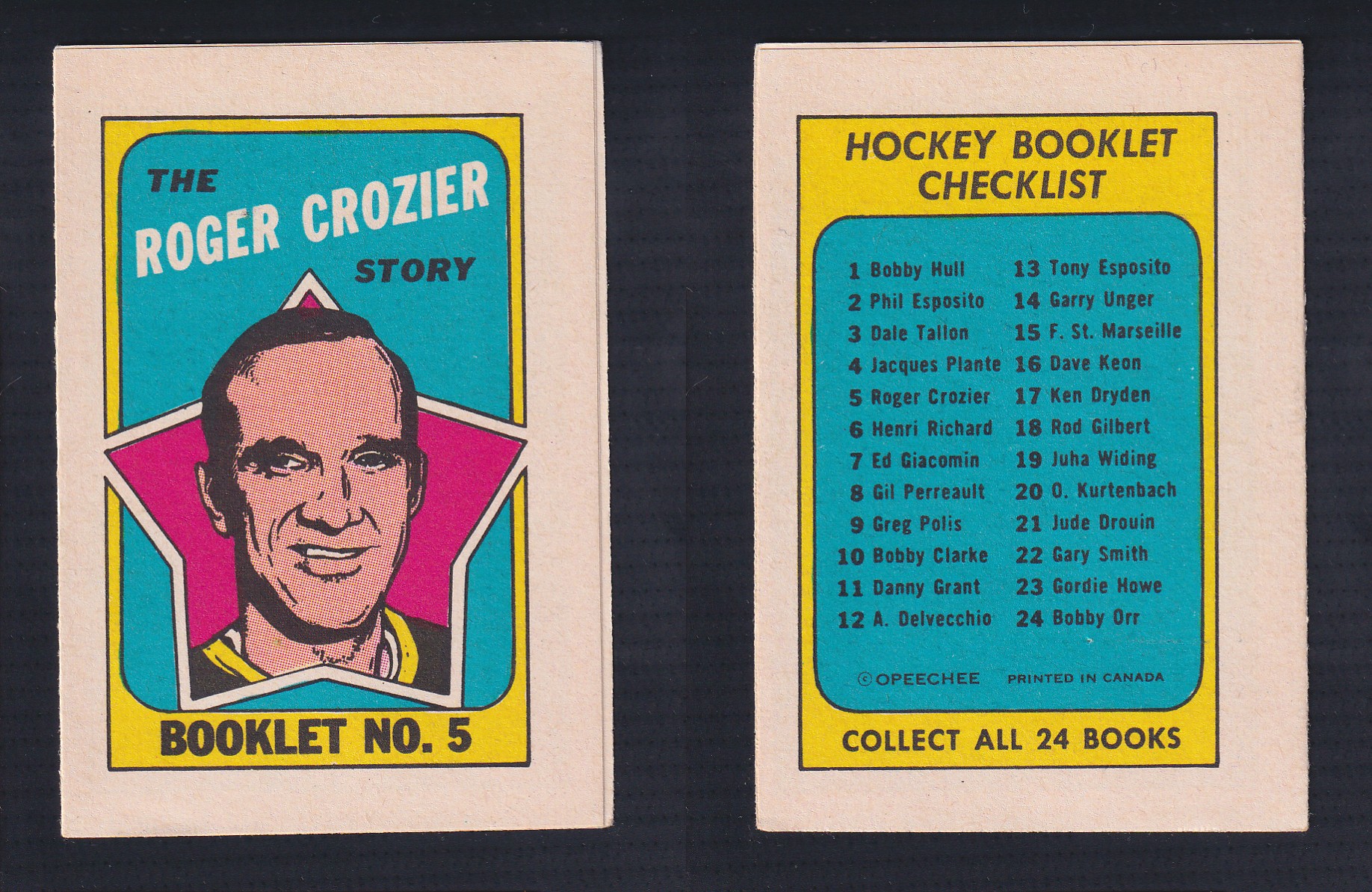 1971-72 O-PEE-CHEE STORY BOOKLET ENGLISH #5 R.CROZIER photo