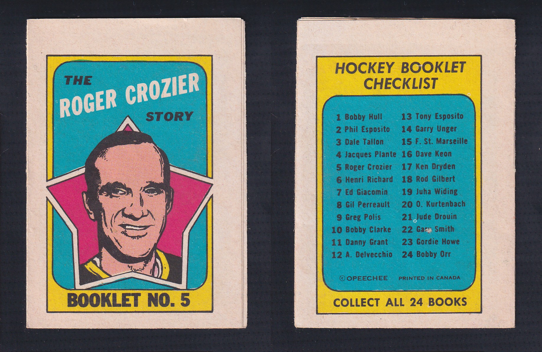 1971-72 O-PEE-CHEE STORY BOOKLET ENGLISH #5 R.CROZIER photo