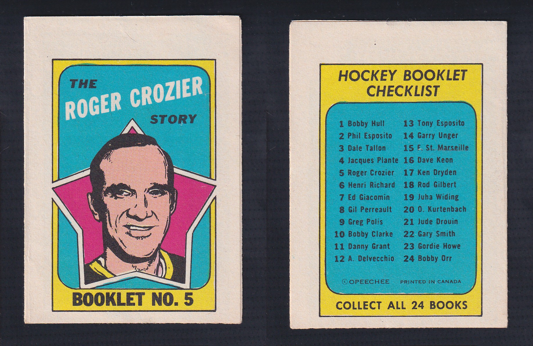 1971-72 O-PEE-CHEE STORY BOOKLET ENGLISH #5 R.CROZIER photo