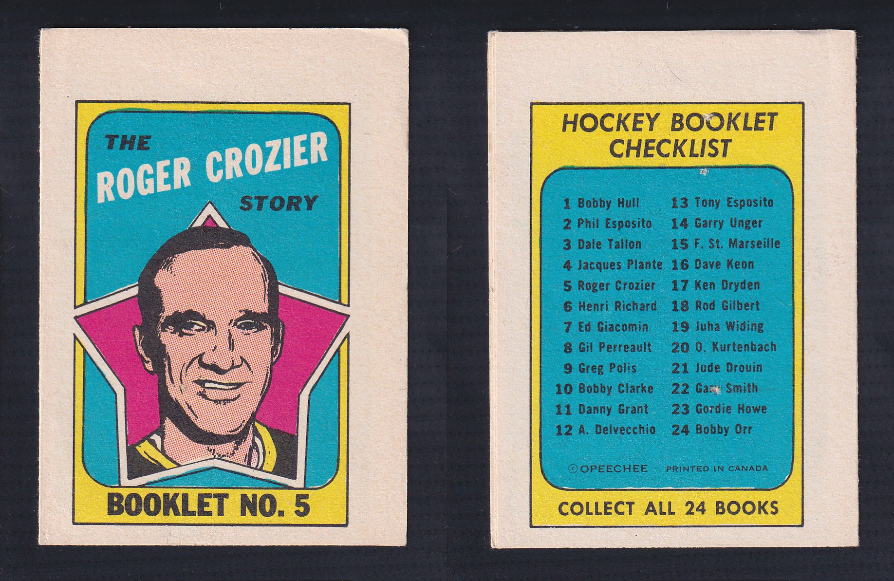 1971-72 O-PEE-CHEE STORY BOOKLET ENGLISH #5 R.CROZIER photo