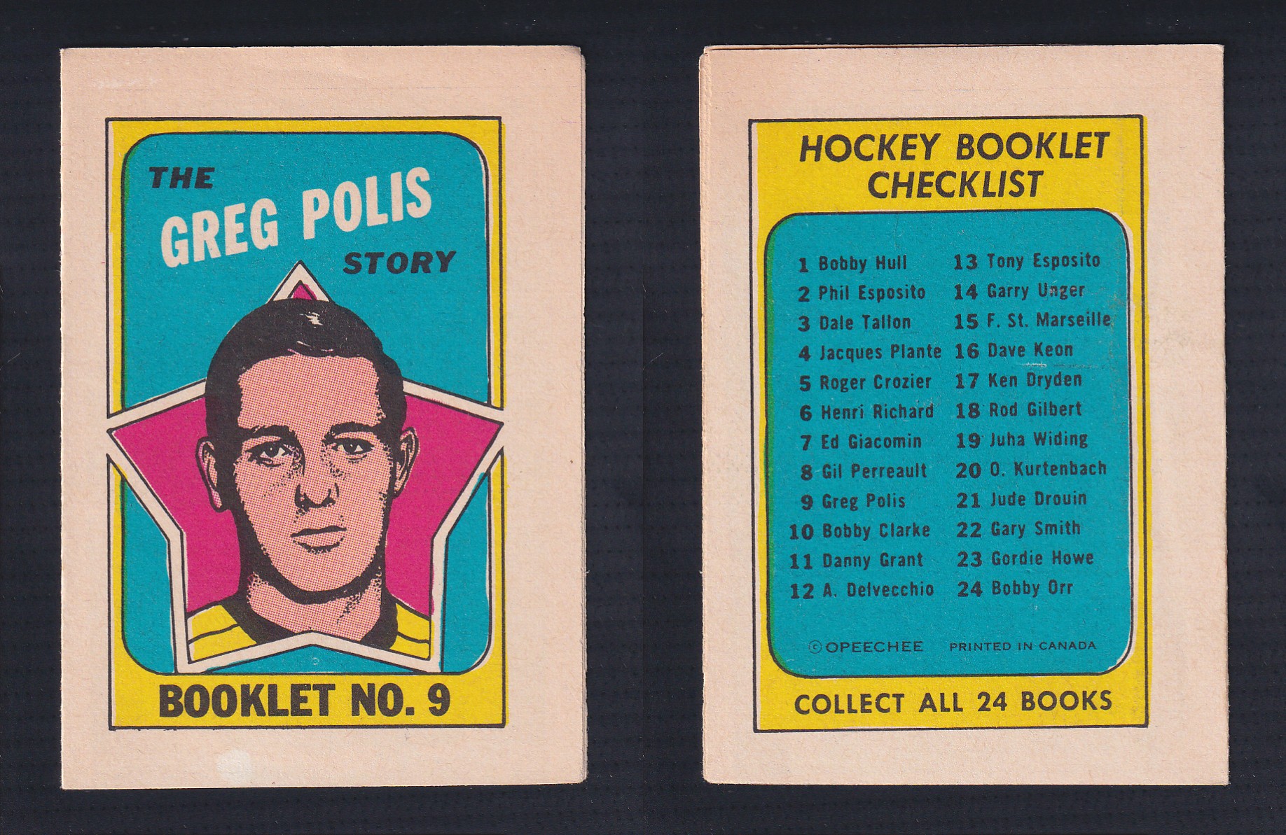 1971-72 O-PEE-CHEE STORY BOOKLET ENGLISH #9 G.POLIS photo