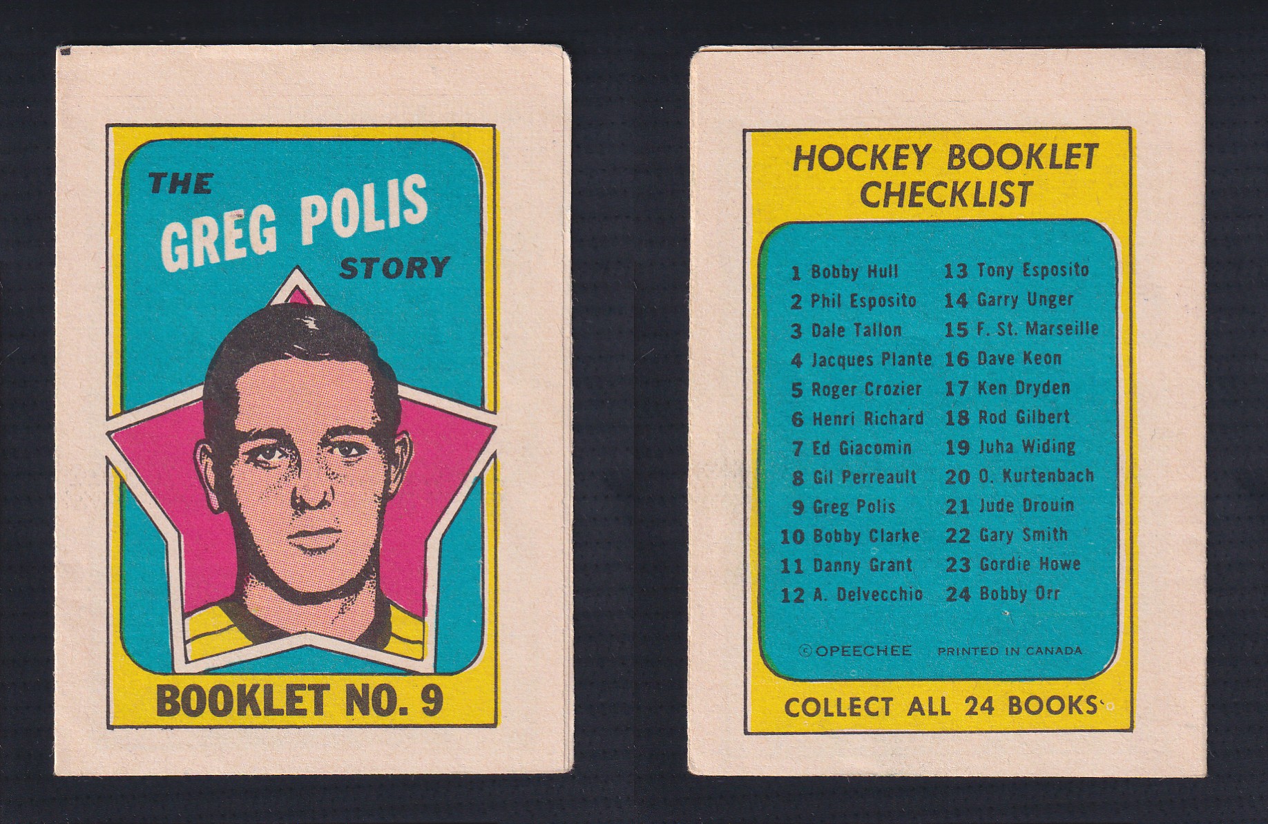 1971-72 O-PEE-CHEE STORY BOOKLET ENGLISH #9 G.POLIS photo