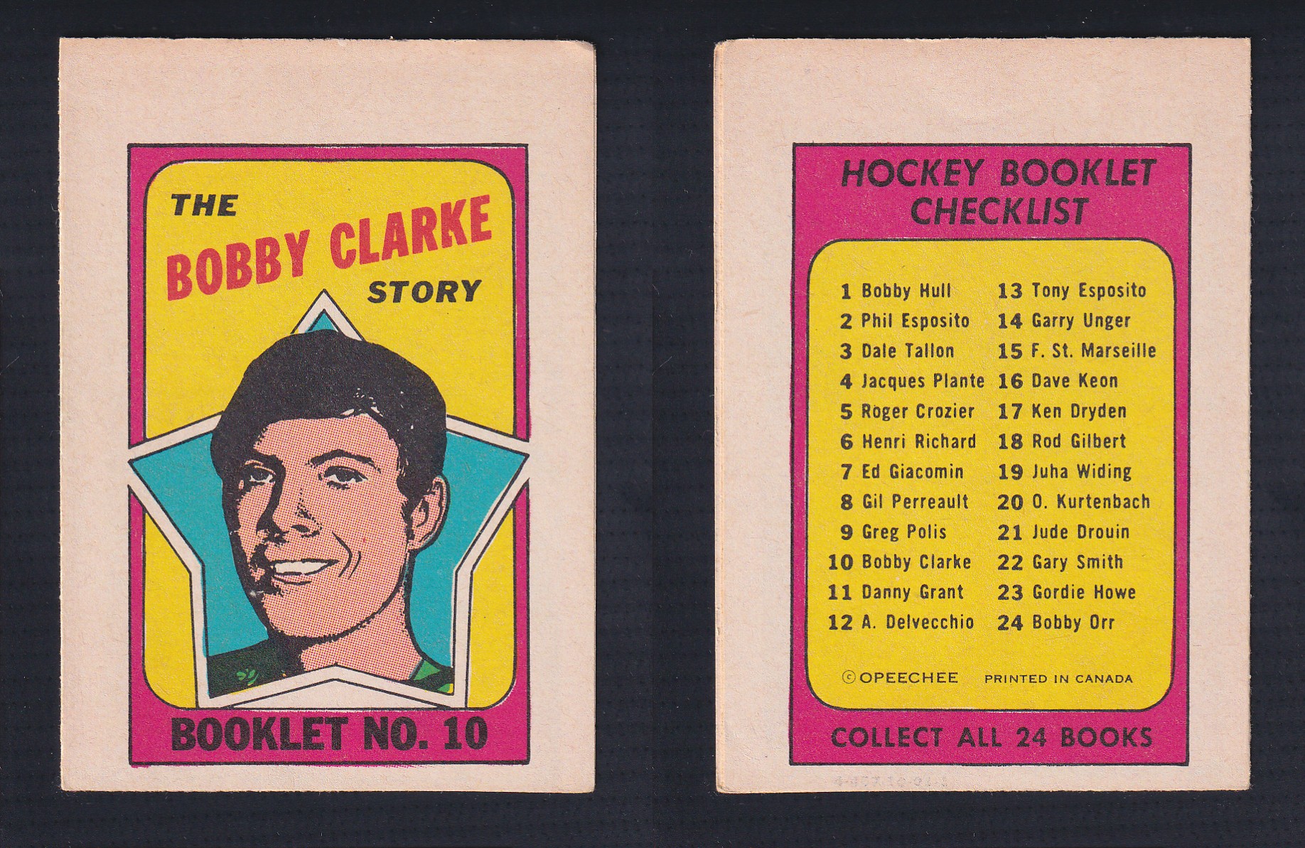 1971-72 O-PEE-CHEE STORY BOOKLET ENGLISH #10 B.CLARKE photo